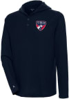 Main image for Antigua FC Dallas Mens Navy Blue Strong Hold Long Sleeve Hoodie