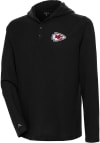 Main image for Antigua Kansas City Chiefs Mens Black Strong Hold Long Sleeve Hoodie