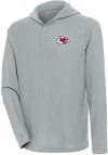 Main image for Antigua Kansas City Chiefs Mens Grey Strong Hold Long Sleeve Hoodie