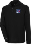 Main image for Antigua New York Rangers Mens Black Strong Hold Long Sleeve Hoodie