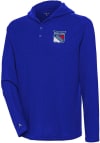 Main image for Antigua New York Rangers Mens Blue Strong Hold Long Sleeve Hoodie