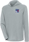 Main image for Antigua New York Rangers Mens Grey Strong Hold Long Sleeve Hoodie