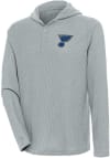 Main image for Antigua St Louis Blues Mens Grey Strong Hold Long Sleeve Hoodie