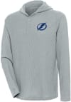 Main image for Antigua Tampa Bay Lightning Mens Grey Strong Hold Long Sleeve Hoodie