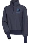 Main image for Antigua Memphis Grizzlies Womens Navy Blue Upgrade 1/4 Zip Pullover