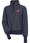 Main image for Antigua Columbus Blue Jackets Womens Navy Blue Upgrade 1/4 Zip Pullover