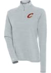 Main image for Antigua Cleveland Cavaliers Womens Grey Milo 1/4 Zip Pullover