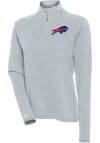 Main image for Antigua Buffalo Bills Womens Grey Milo 1/4 Zip Pullover