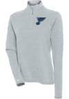 Main image for Antigua St Louis Blues Womens Grey Milo 1/4 Zip Pullover