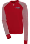 Main image for Antigua Atlanta Braves Womens Red Flier Bunker Crew Sweatshirt