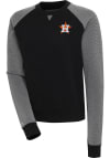 Main image for Antigua Houston Astros Womens Black Flier Bunker Crew Sweatshirt