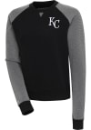 Main image for Antigua Kansas City Royals Womens Black Flier Bunker Crew Sweatshirt