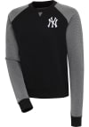 Main image for Antigua New York Yankees Womens Black Flier Bunker Crew Sweatshirt
