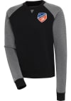 Main image for Antigua FC Cincinnati Womens Black Flier Bunker Crew Sweatshirt