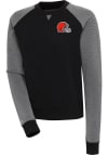 Main image for Antigua Cleveland Browns Womens Black Flier Bunker Crew Sweatshirt