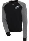 Main image for Antigua Philadelphia Eagles Womens Black Flier Bunker Crew Sweatshirt