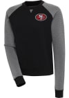 Main image for Antigua San Francisco 49ers Womens Black Flier Bunker Crew Sweatshirt