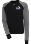 Main image for Antigua Colorado Avalanche Womens Black Flier Bunker Crew Sweatshirt