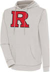 Main image for Mens Rutgers Scarlet Knights Oatmeal Antigua Axe Bunker Hooded Sweatshirt