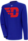 Main image for Antigua Dayton Flyers Mens Blue Flier Bunker Style Long Sleeve Crew Sweatshirt