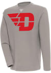 Main image for Antigua Dayton Flyers Mens Oatmeal Flier Bunker Long Sleeve Crew Sweatshirt