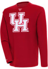 Main image for Antigua Houston Cougars Mens Red Flier Bunker Long Sleeve Crew Sweatshirt