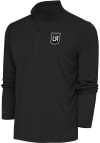 Main image for Antigua Los Angeles FC Mens Grey Metallic Logo Tribute Long Sleeve 1/4 Zip Pullover
