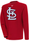 Main image for Antigua St Louis Cardinals Mens Red Flier Bunker Long Sleeve Crew Sweatshirt