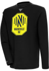 Main image for Antigua Nashville SC Mens Black Flier Bunker Long Sleeve Crew Sweatshirt