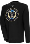 Main image for Antigua Philadelphia Union Mens Black Flier Bunker Long Sleeve Crew Sweatshirt