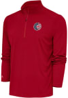 Main image for Antigua Chicago Cubs Mens Red Tribute Long Sleeve 1/4 Zip Pullover
