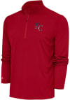 Main image for Antigua Kansas City Royals Mens Red Tribute Long Sleeve 1/4 Zip Pullover