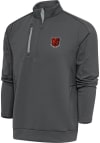 Main image for Antigua Cleveland Browns Mens Grey Dawg Generation Long Sleeve 1/4 Zip Pullover