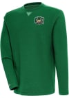 Main image for Antigua Ohio Bobcats Mens Green Flier Bunker Long Sleeve Crew Sweatshirt