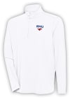 Main image for Antigua SMU Mustangs Mens White Hunk Long Sleeve 1/4 Zip Pullover