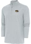Main image for Antigua Missouri Tigers Mens Grey Hunk Long Sleeve 1/4 Zip Pullover
