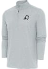 Main image for Antigua Phoenix Suns Mens Grey Metallic Logo Hunk Long Sleeve 1/4 Zip Pullover