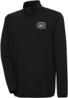 Main image for Antigua Ohio Bobcats Mens Black Steamer Long Sleeve 1/4 Zip Pullover