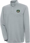 Main image for Antigua Ohio Bobcats Mens Grey Steamer Long Sleeve 1/4 Zip Pullover