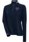 Main image for Antigua SMU Mustangs Womens Navy Blue Milo 1/4 Zip Pullover