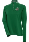 Main image for Antigua Ohio Bobcats Womens Green Milo 1/4 Zip Pullover