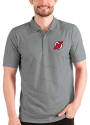 New Jersey Devils Antigua Esteem Polo Shirt - Charcoal
