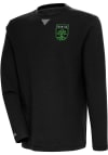 Main image for Antigua Austin FC Mens Black Flier Bunker Long Sleeve Crew Sweatshirt