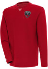 Main image for Antigua DC United Mens Red Flier Bunker Long Sleeve Crew Sweatshirt