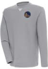 Main image for Antigua Golden State Warriors Mens Grey Flier Bunker Long Sleeve Crew Sweatshirt