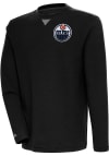 Main image for Antigua Edmonton Oilers Mens Black Flier Bunker Long Sleeve Crew Sweatshirt