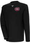Main image for Antigua Montreal Canadiens Mens Black Flier Bunker Long Sleeve Crew Sweatshirt