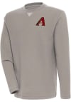 Main image for Antigua Arizona Diamondbacks Mens Oatmeal Flier Bunker Long Sleeve Crew Sweatshirt