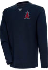 Main image for Antigua Los Angeles Angels Mens Navy Blue Flier Bunker Long Sleeve Crew Sweatshirt
