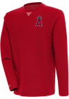Main image for Antigua Los Angeles Angels Mens Red Flier Bunker Long Sleeve Crew Sweatshirt
